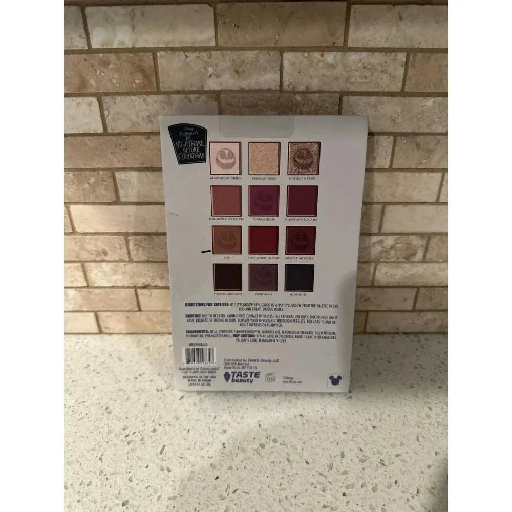 Disney Nightmare Before Christmas 12 Color Eyeshadow Palette Halloween NEW b16 - Picture 2 of 3